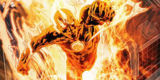 the human torch fantastic four comic art