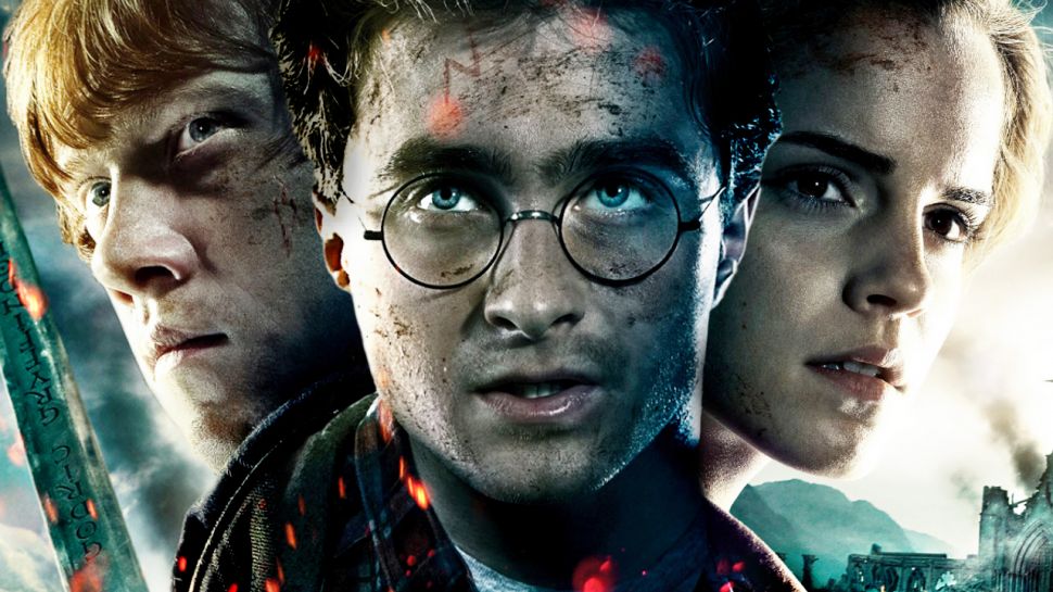 Poster Harry Potter menampilkan Harry, Hermione dan Ron