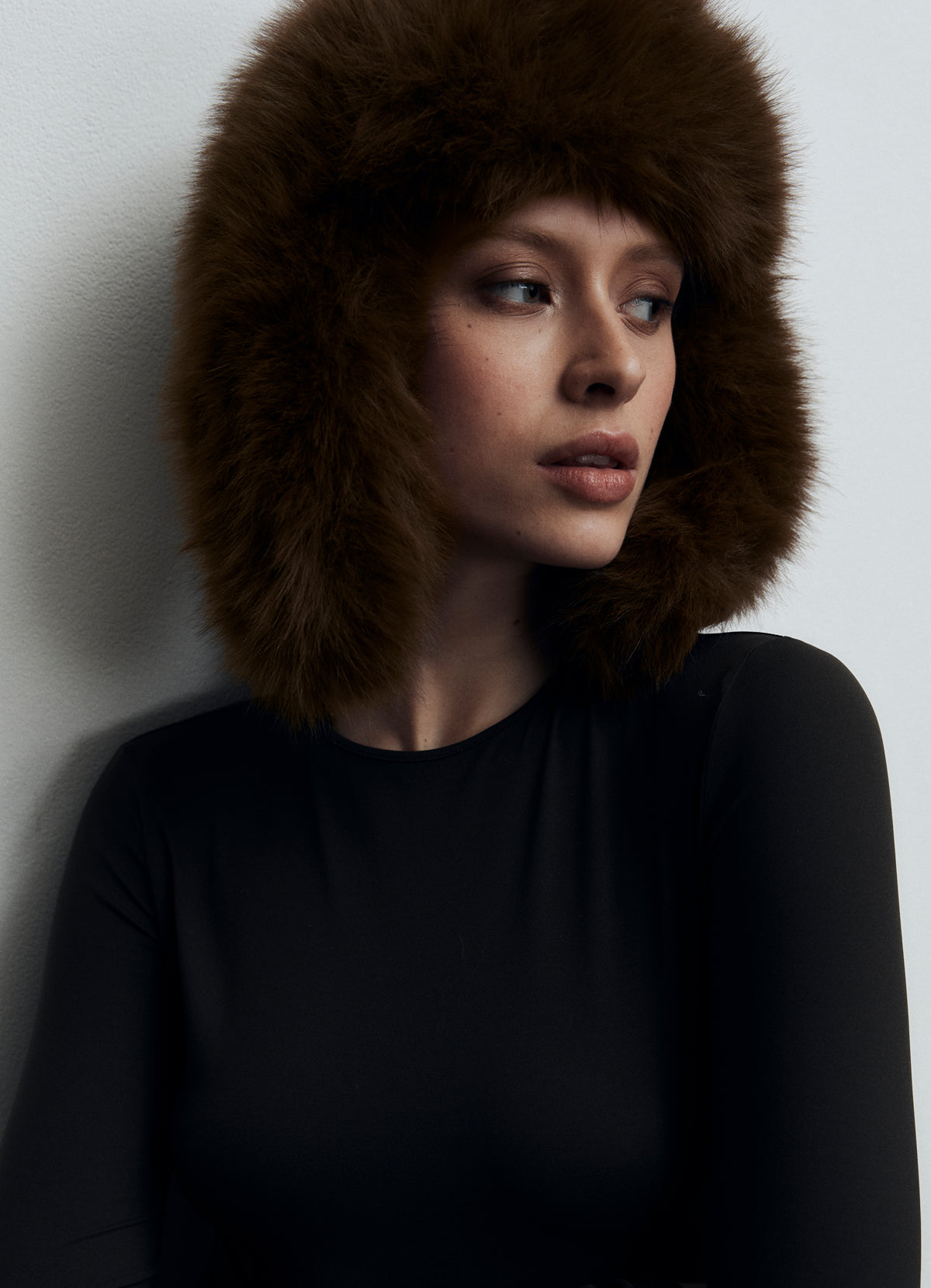 Brown Faux Fur Trapper Hat - One Size Uk