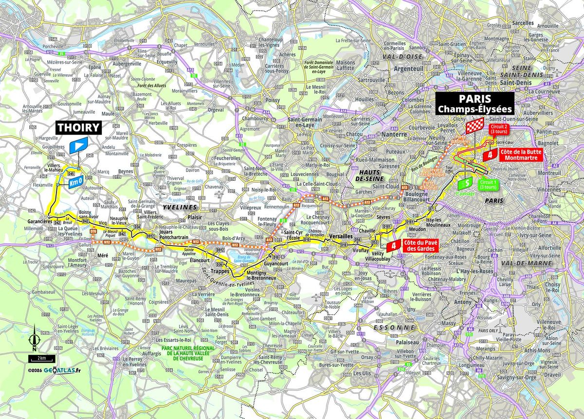 Route information for the 2026 Tour de France
