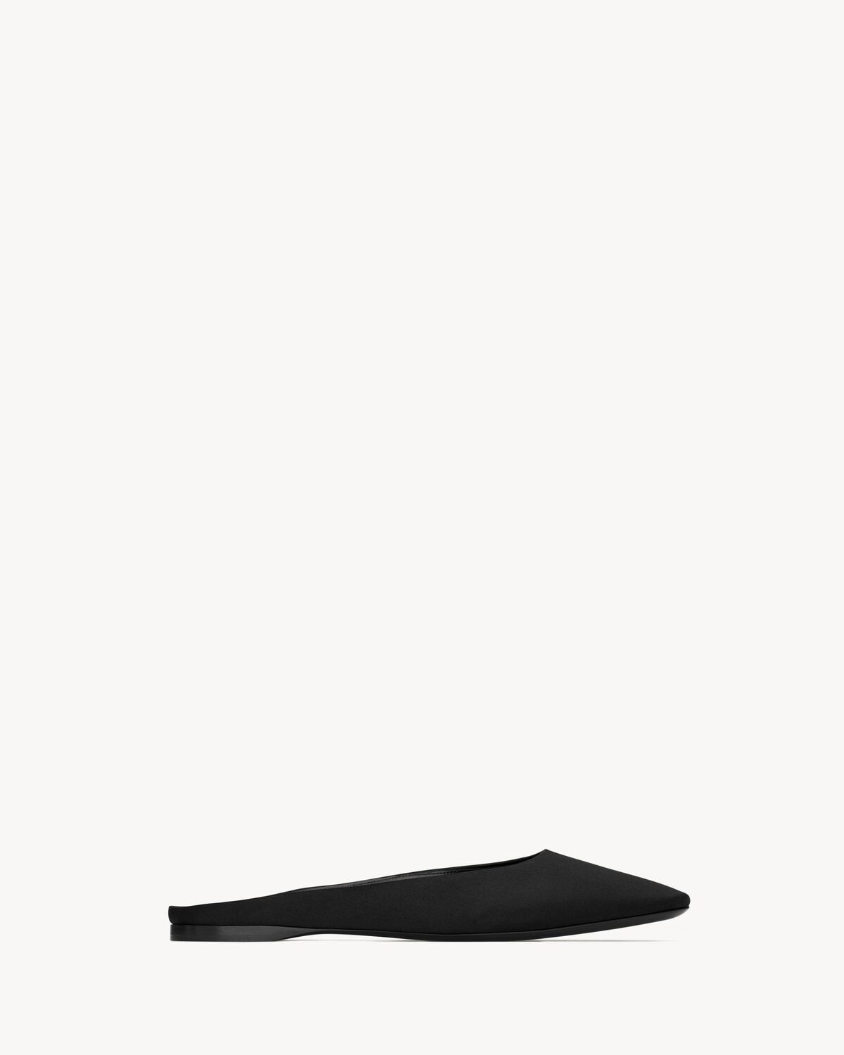 Women's Lido Slip-Ons in Satin Crepe in Black