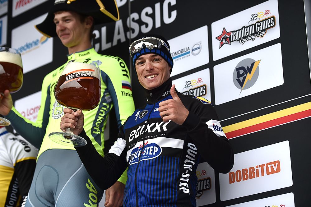 Gianni Meersman on the Handzame Classic podium