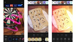 Screenshots showing Photo Editor Pro on Android