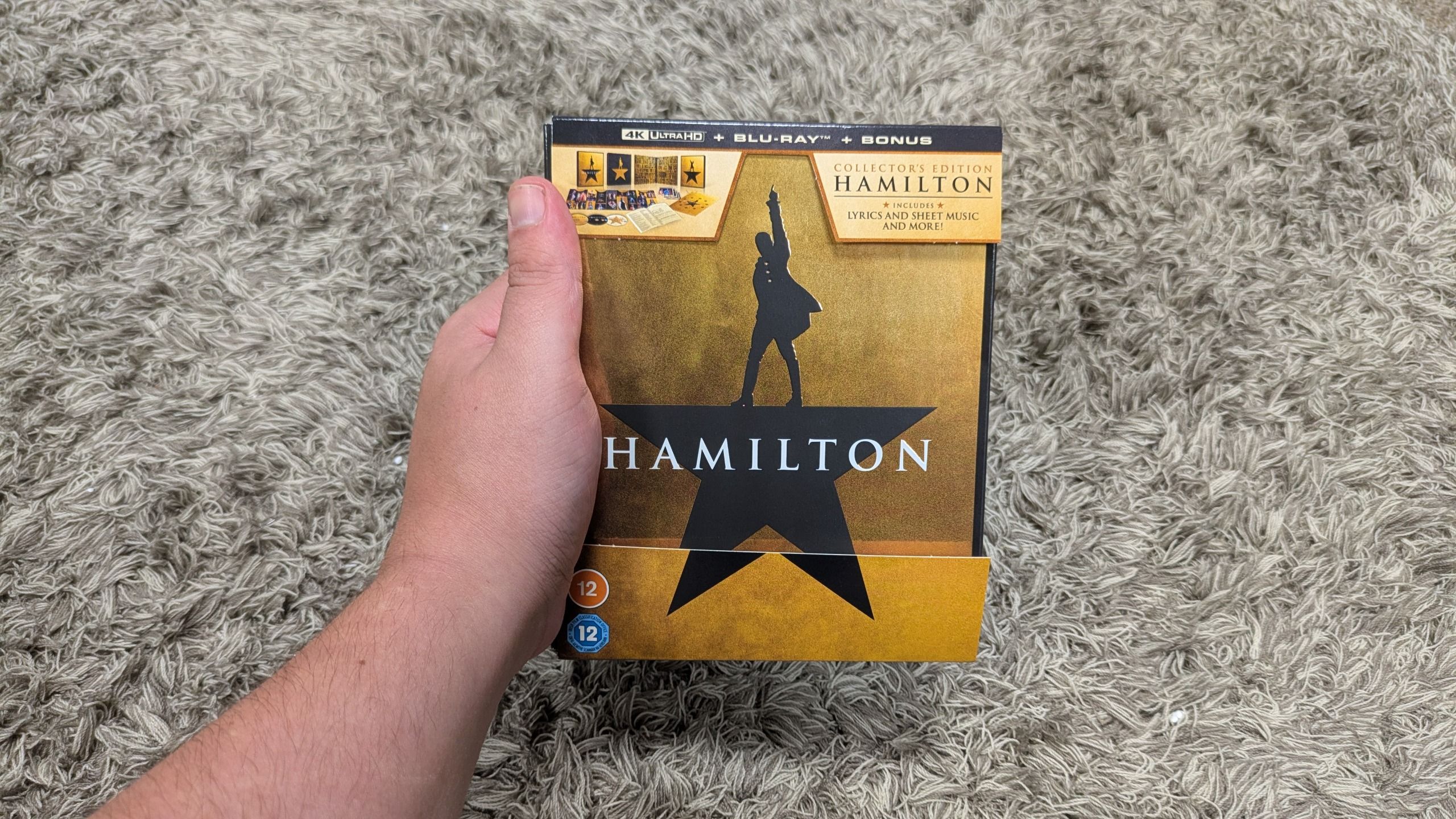 Hamilton 4K blu-ray case