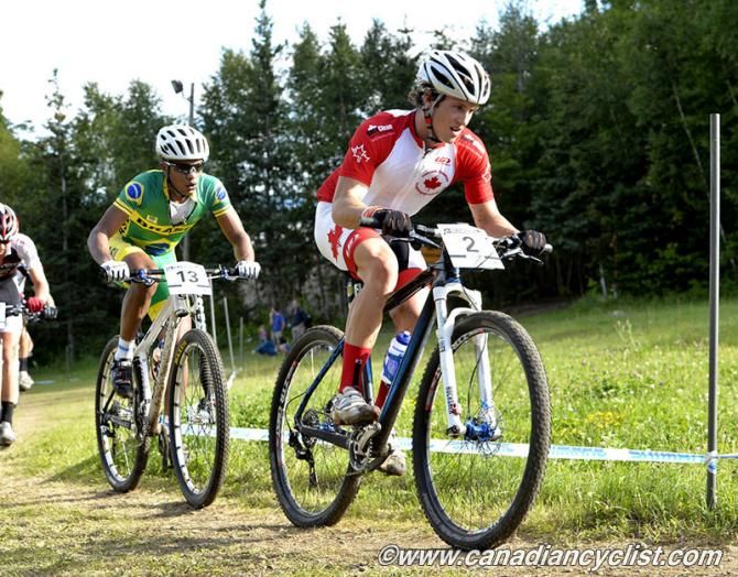 Peter Disera (Team Canada) leading at start