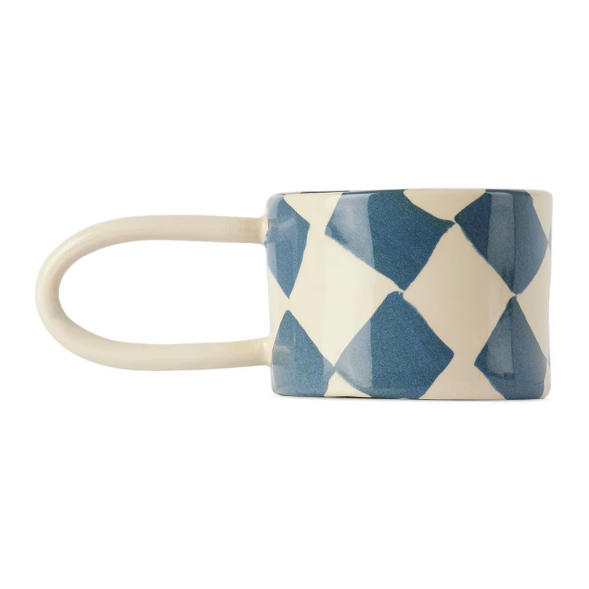 Henry Holland Studio Blue & White Check Loop Mug