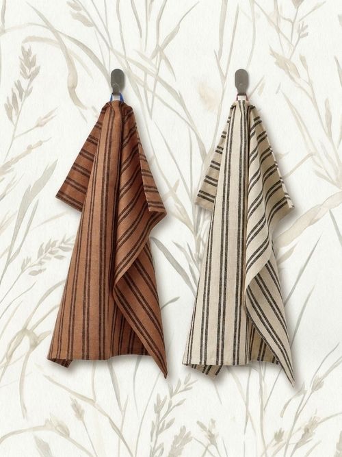 Soluppg&aring;ng Dish Towel - Brown/Beige