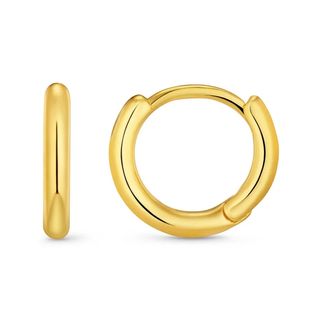 Orelia Mini Micro Hoop Earrings - Gold