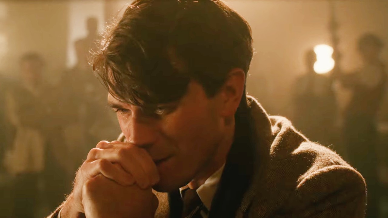 Jimmy Stewart filming a scene