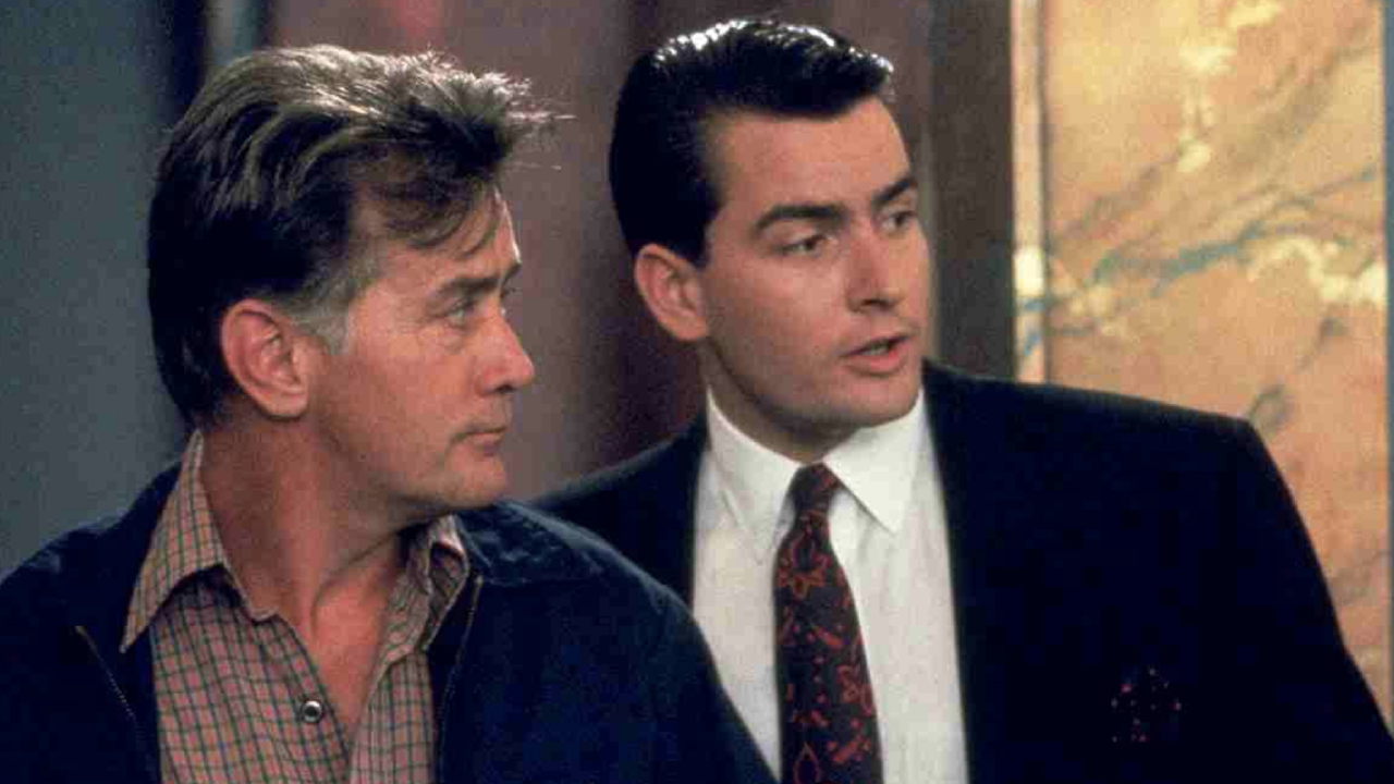Martin and Charlie Sheen in Wall Street