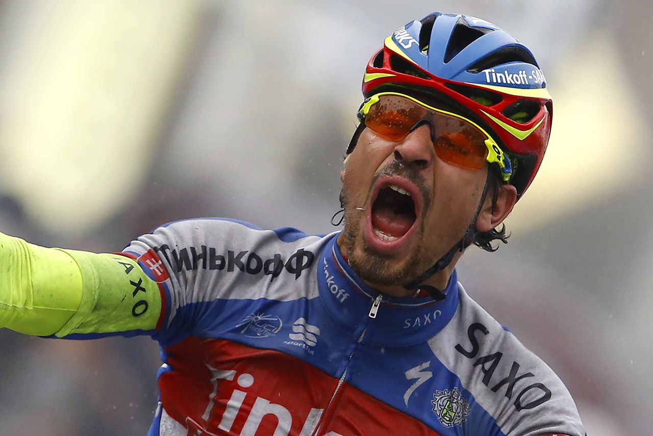 Relief for Peter Sagan (Tinkoff-Saxo).
