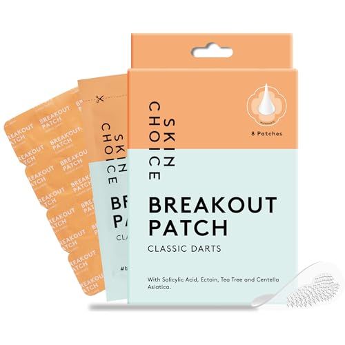 Skin Choice Microdart Pimple Patches With Salicylic Acid, Hyaluronic Acid, Cica, Tea Tree, Early Stage Acne Spot Treatment, Dots Hydrocolloid Patch for Spots, Vegan Cruelty-Free Korean Skincare, 8 Pcs