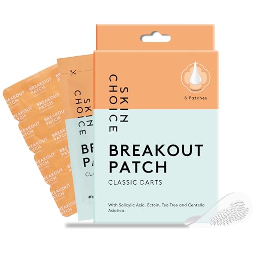 Skin Choice Microdart Pimple Patches With Salicylic Acid, Hyaluronic Acid, Cica, Tea Tree, Early Stage Acne Spot Treatment, Dots Hydrocolloid Patch for Spots, Vegan Cruelty-Free Korean Skincare, 8 Pcs