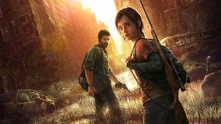 (L to R) Joel and Ellie in The Last of Us promotional art