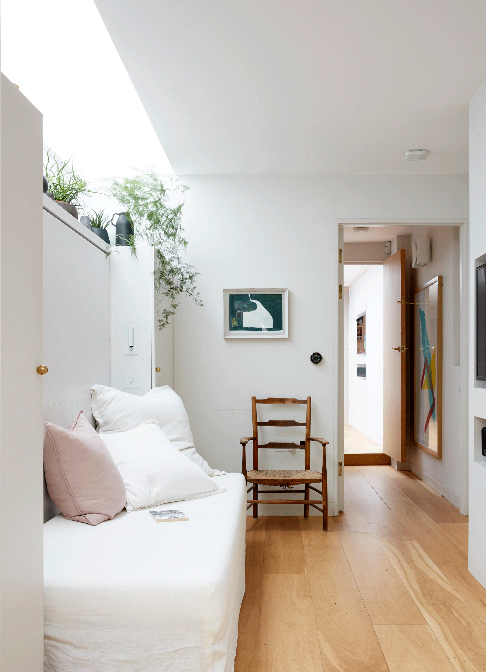 Guest bedroom with white day bed