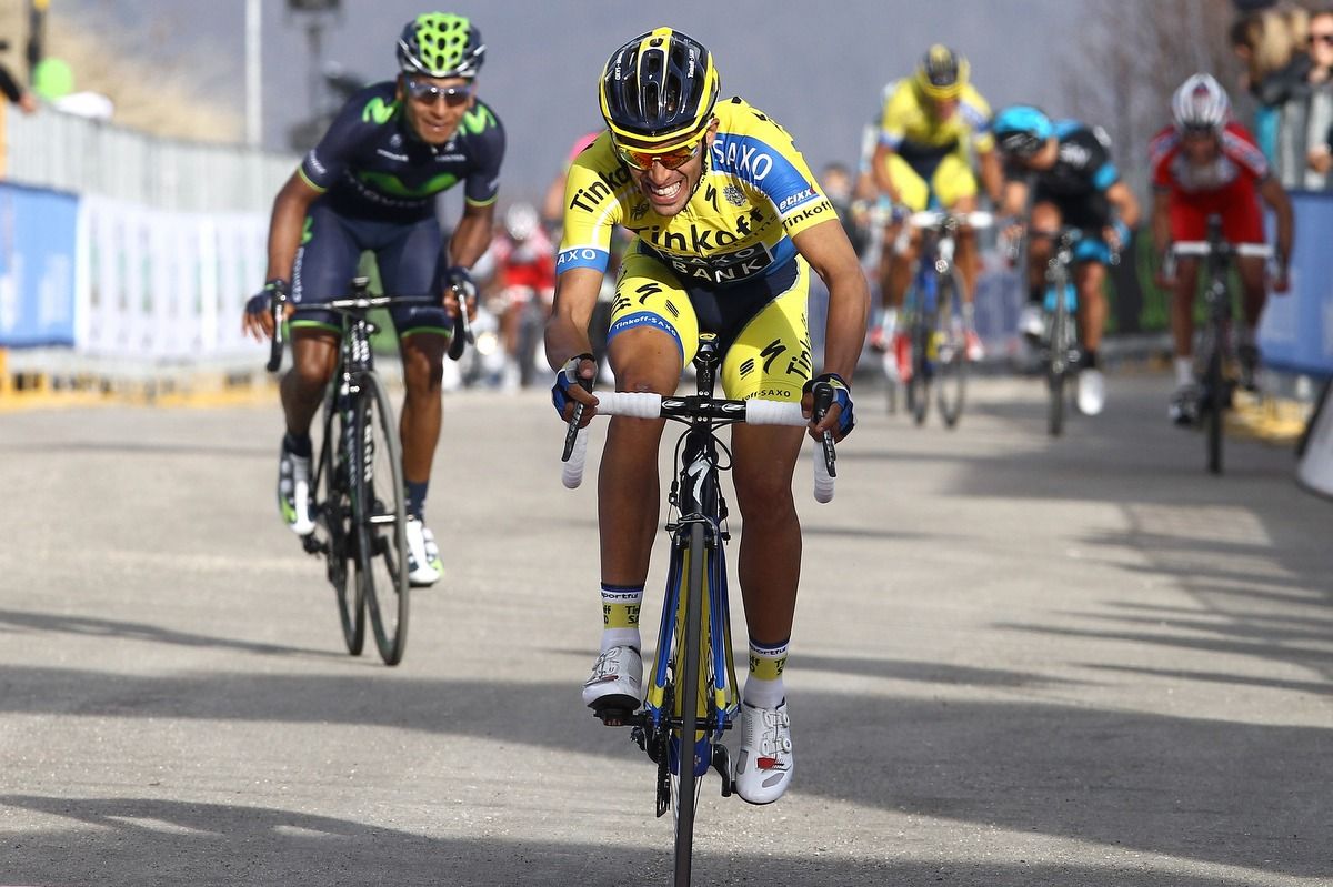 Alberto Contador gets the better of Nairo Quintana