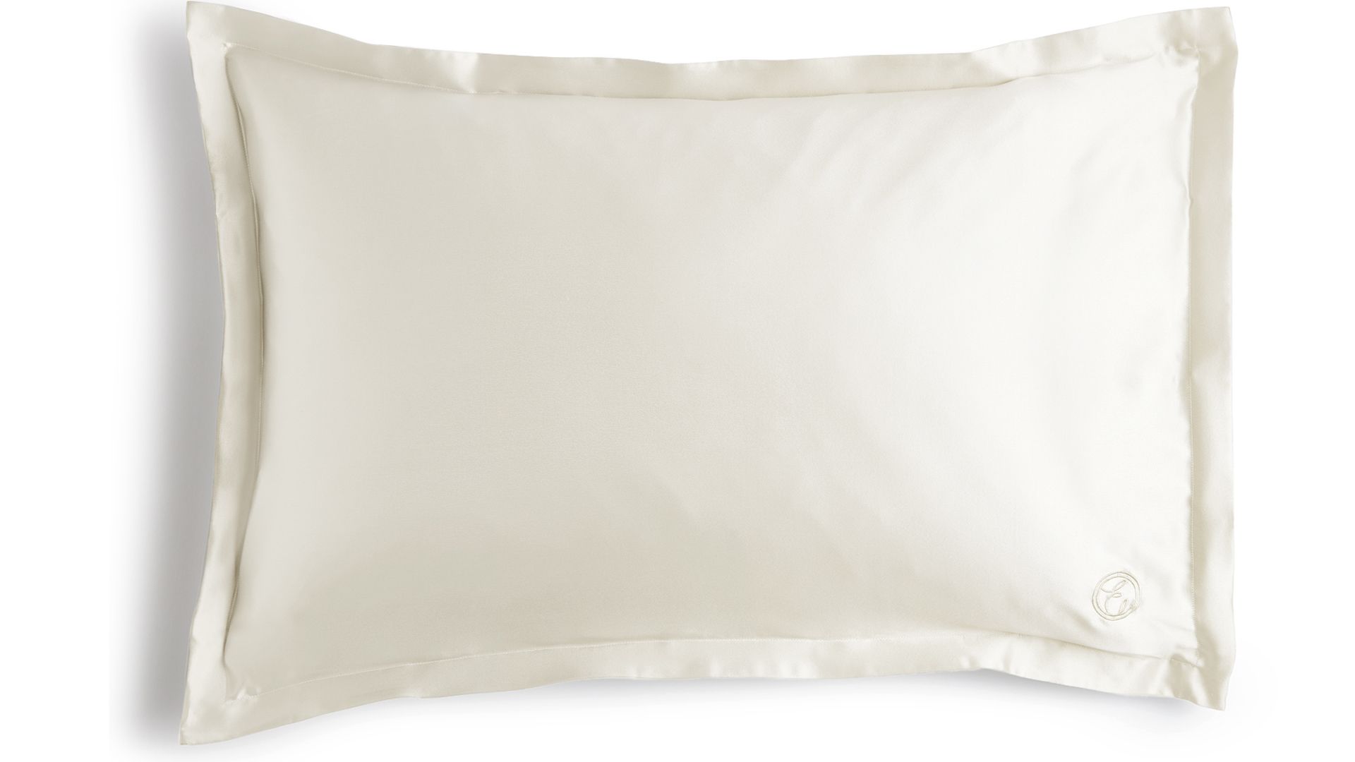 white silk pillowcase