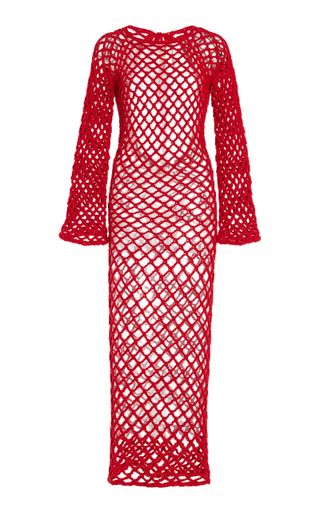 High Priestess Crocheted Cotton Maxi Dress