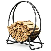 YSEJOMP Outdoor Firewood Circle Rack YSEJOMP Outdoor Firewood Circle Rack