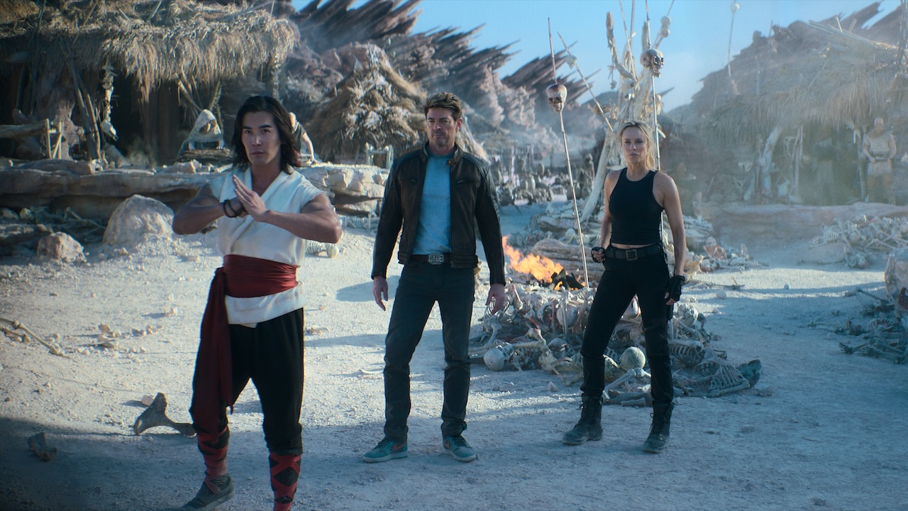 Liu Kang, Johnny Cage and Sonya Blade in Mortal Kombat II movie