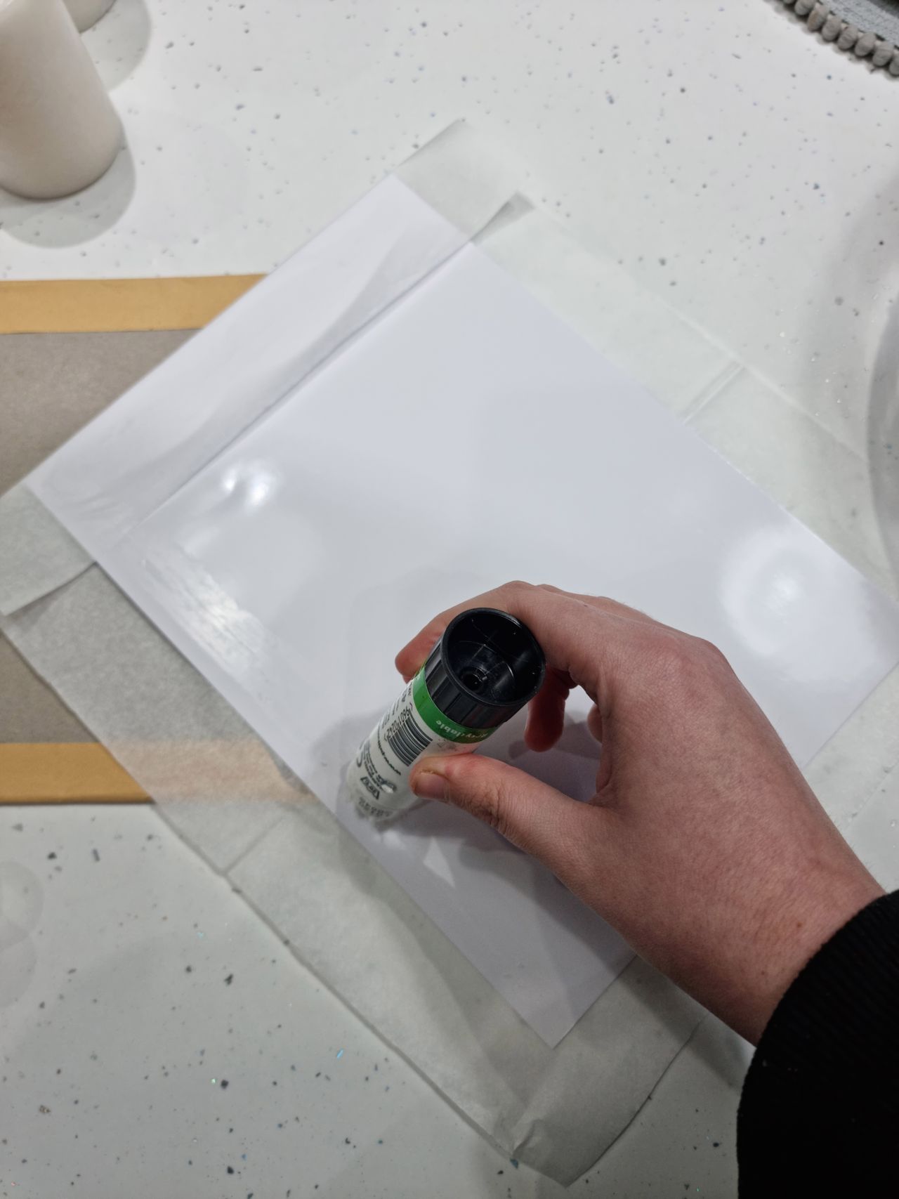 Christmas candle DIY project photo printing