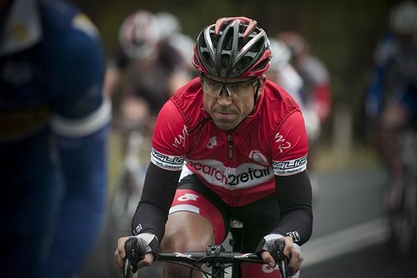Charles Howlett (Search2Retain/MyTeam2) in the peloton during stage two.