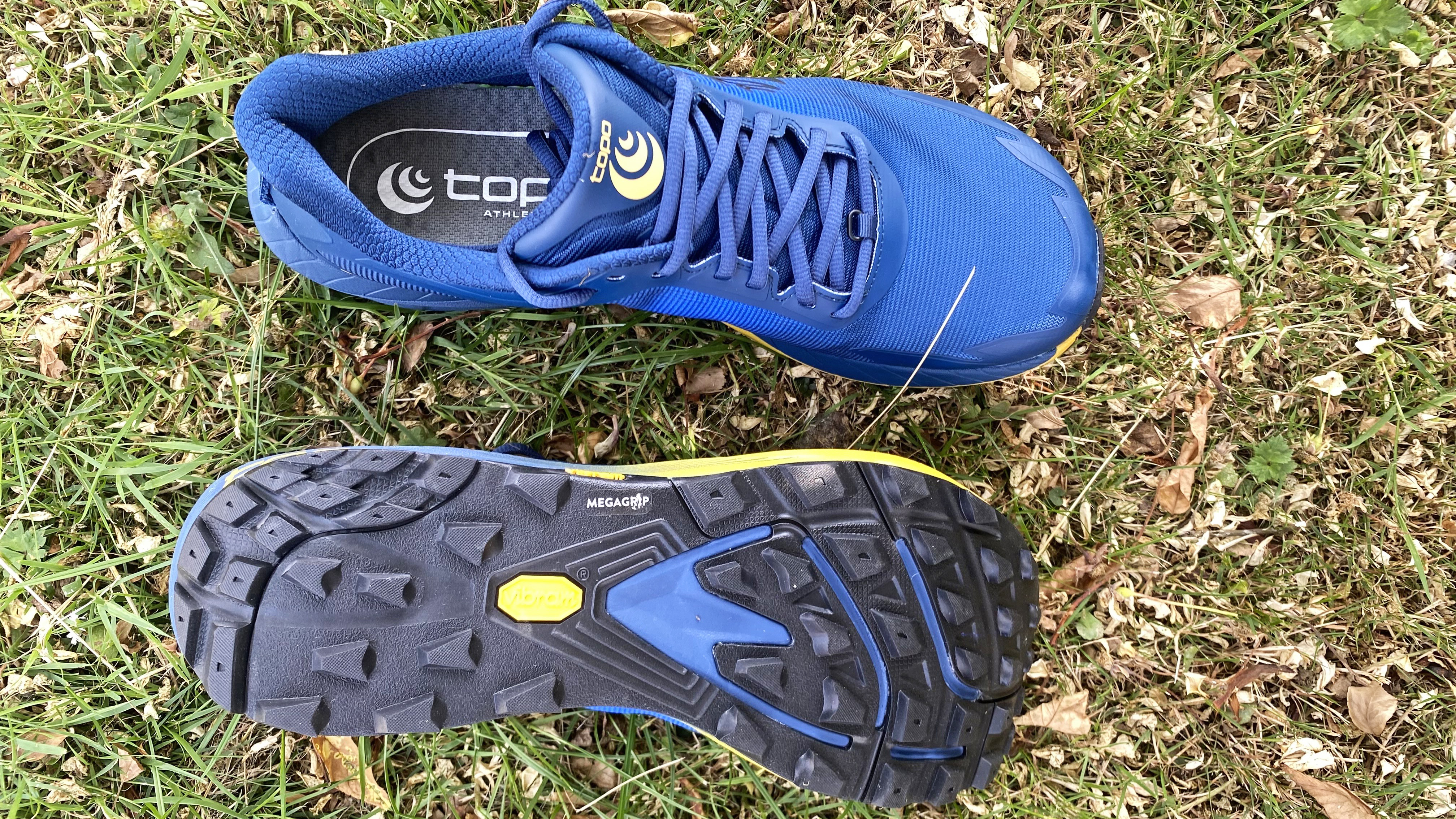Topo Athletic MTN Racer 4 showing the outsole