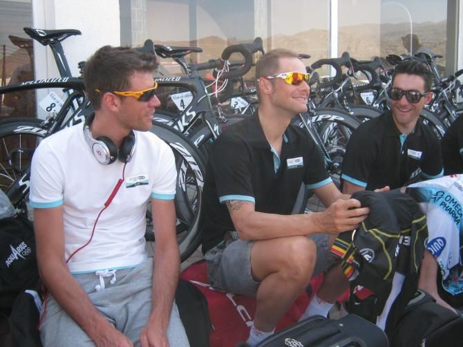 Tom Boonen and his Omega Pharma-Quick Step teammates