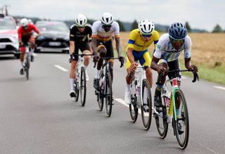 The breakaway at the men's Olympic road race at Paris 2024