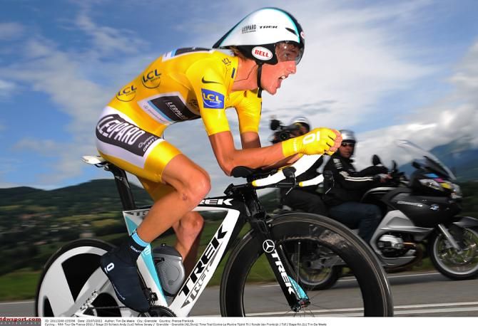 On stage 20 of the 2011 Tour de France, Andy Schleck's substandard time trialing skills lost him the race to Cadel Evans