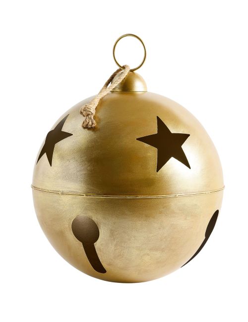 Oversized XL Gold Bell Ornament