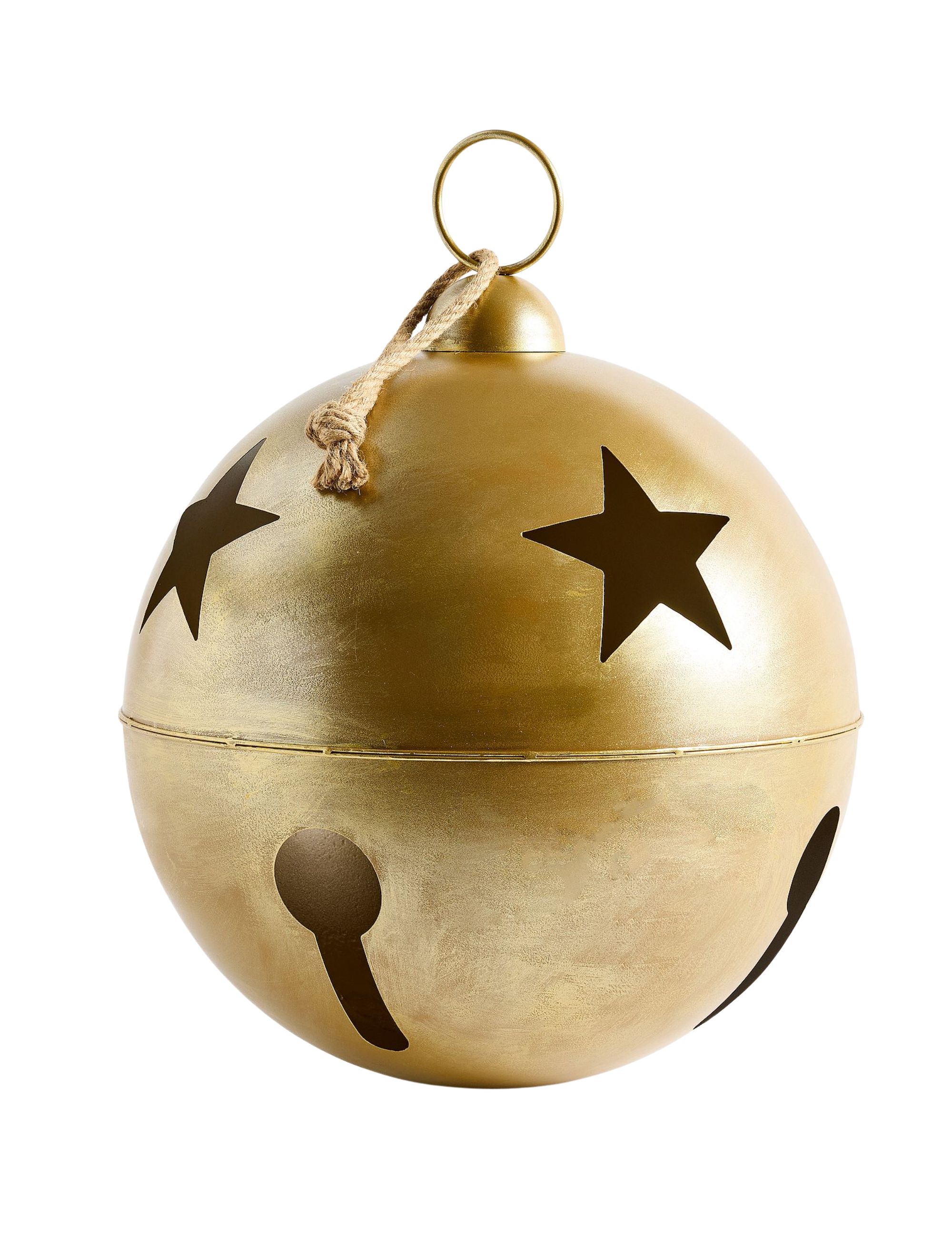 Oversized XL Gold Bell Ornament