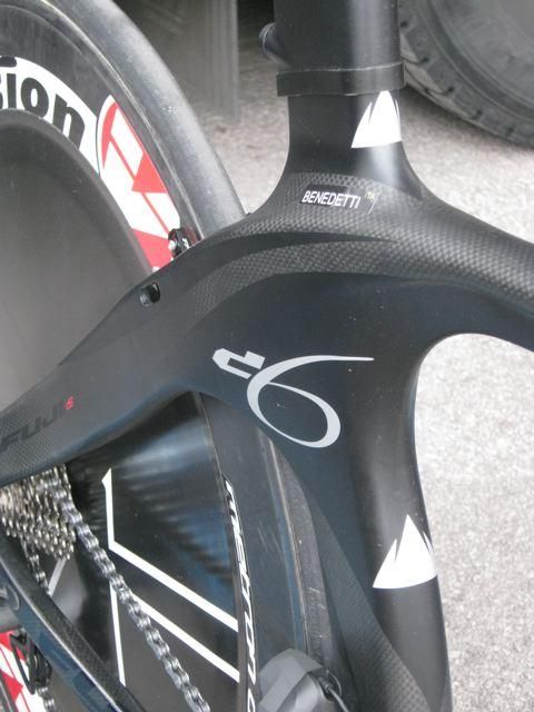 Cesare Benedetti is one of the riders using the new Fuji TT bike