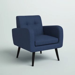 dark blue modern armchair 