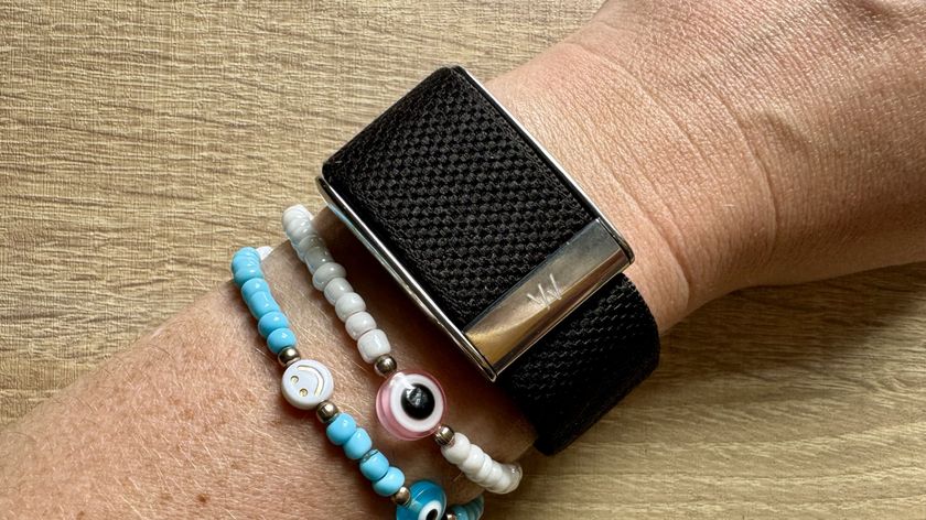 a photo of the Whoop MG on the wrist