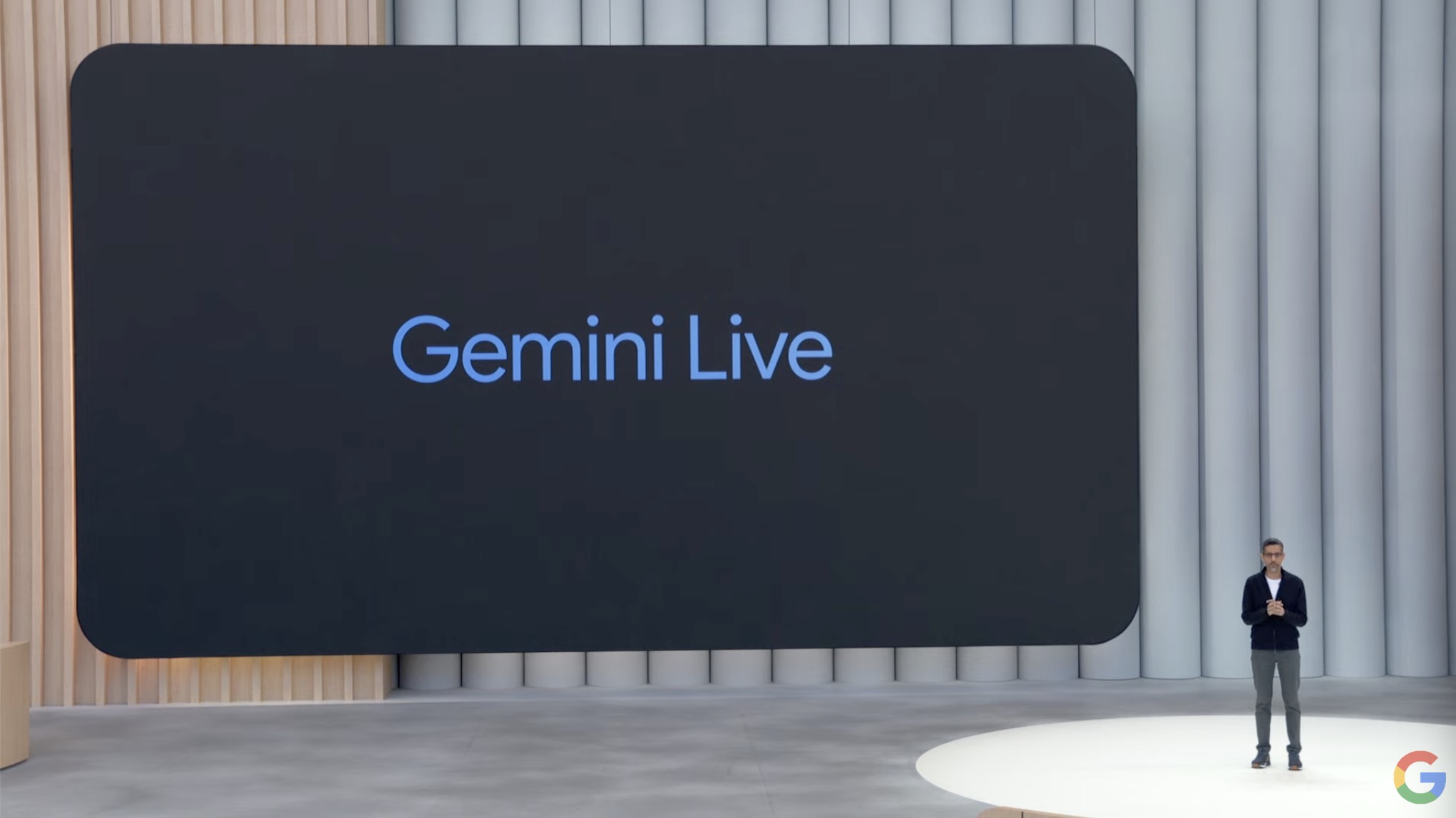 Sundar Pichai and Gemini Live at I/O 2025