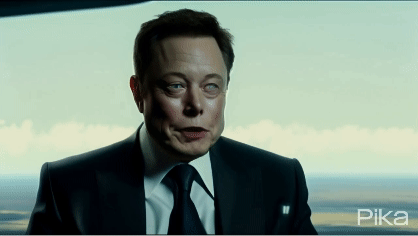 Animation of Elon Musk