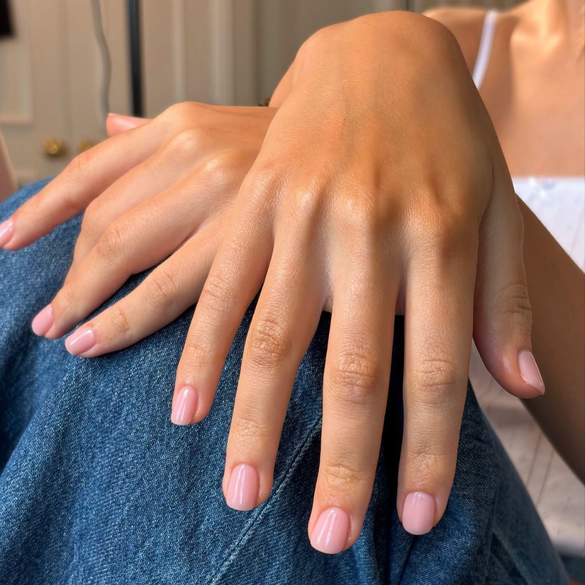 Spring's "Sweetpea Nails" Are the Elevated Version of a Milky Manicure