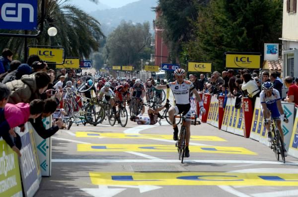 Florian Vachon (Bretagne Schuller) won the stage as a massive crash took out the rest of the peloton