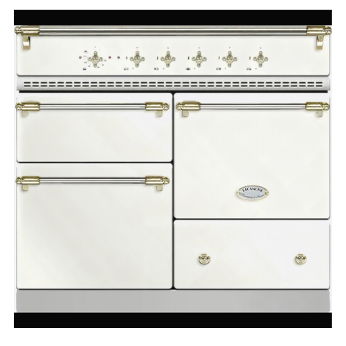 Lacanche Lvi1053ctctyb 100cm Classic Macon Chantilly &amp;amp; Brass Induction Range Cooker