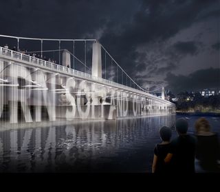 Water Screen on Chelsea Bridge, by Diller Scofidio + Renfro