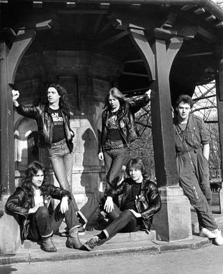 Iron Maiden group shot, 1980