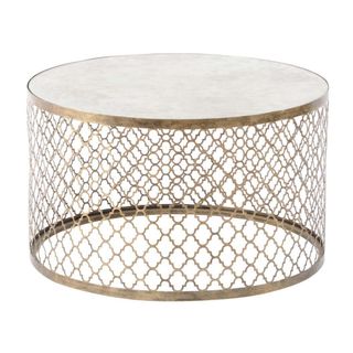 Artisanti Highclere Round Coffee Table with Mirror Top