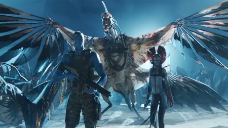 The Na'vi preparing for battle in Avatar: Fire and Ash