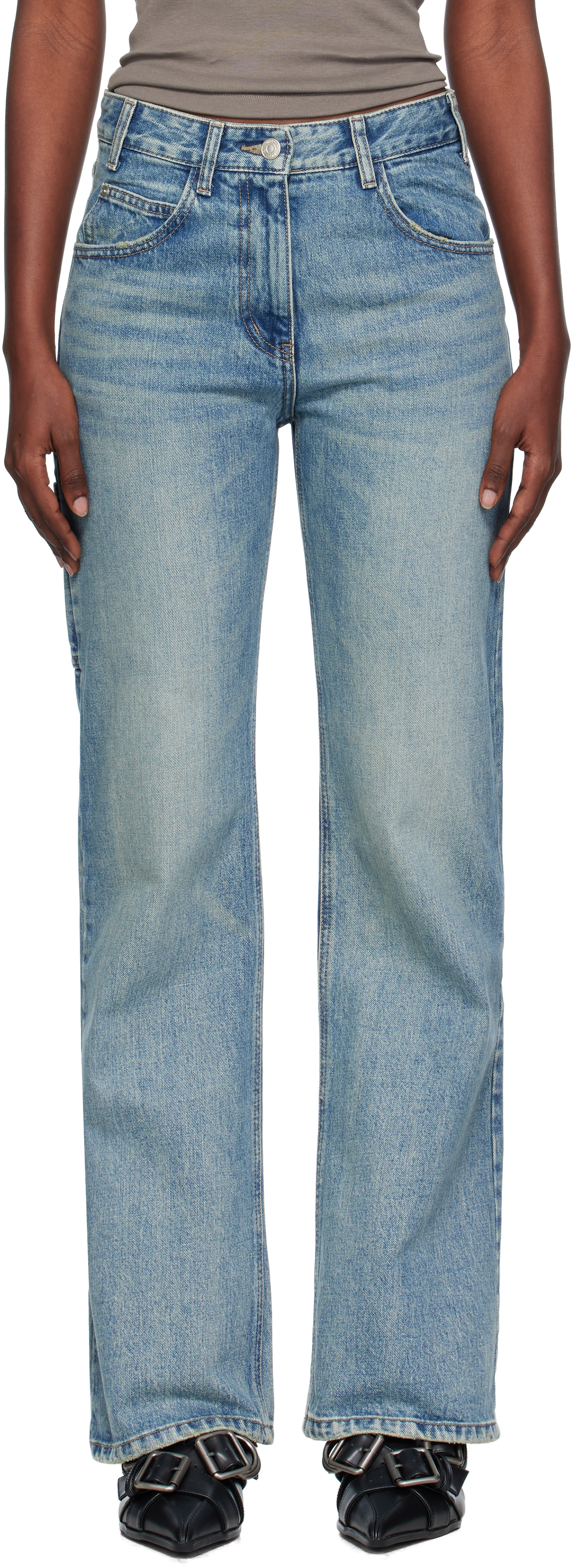 Blue Trucker Jeans