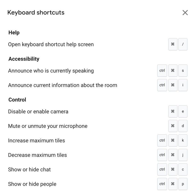 Best Google Meet keyboard shortcuts to be more productive during your