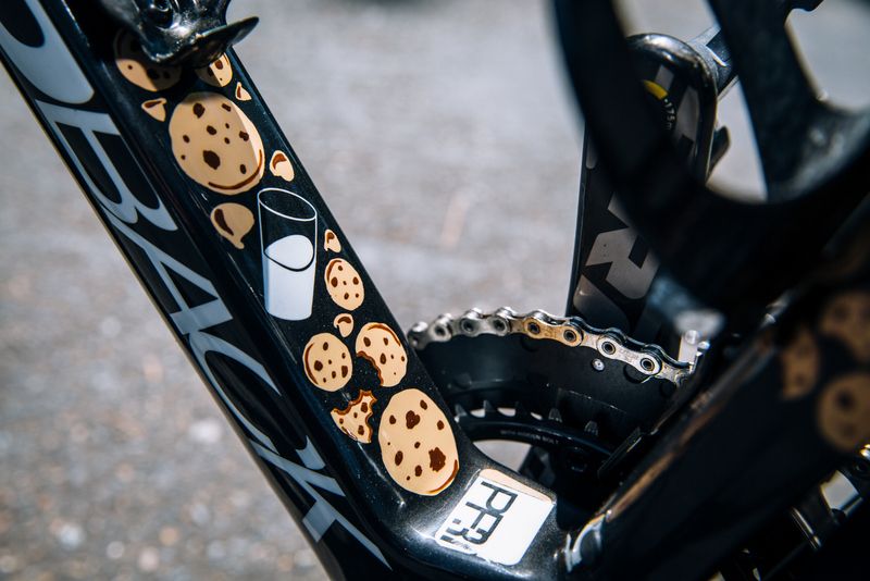Some have bite marks and some cookies are whole