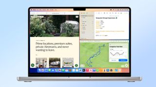 macOS Sequoia tiling feature on MacBook