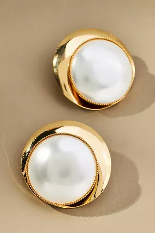 The Restored Vintage Collection: Pearl Post Earrings