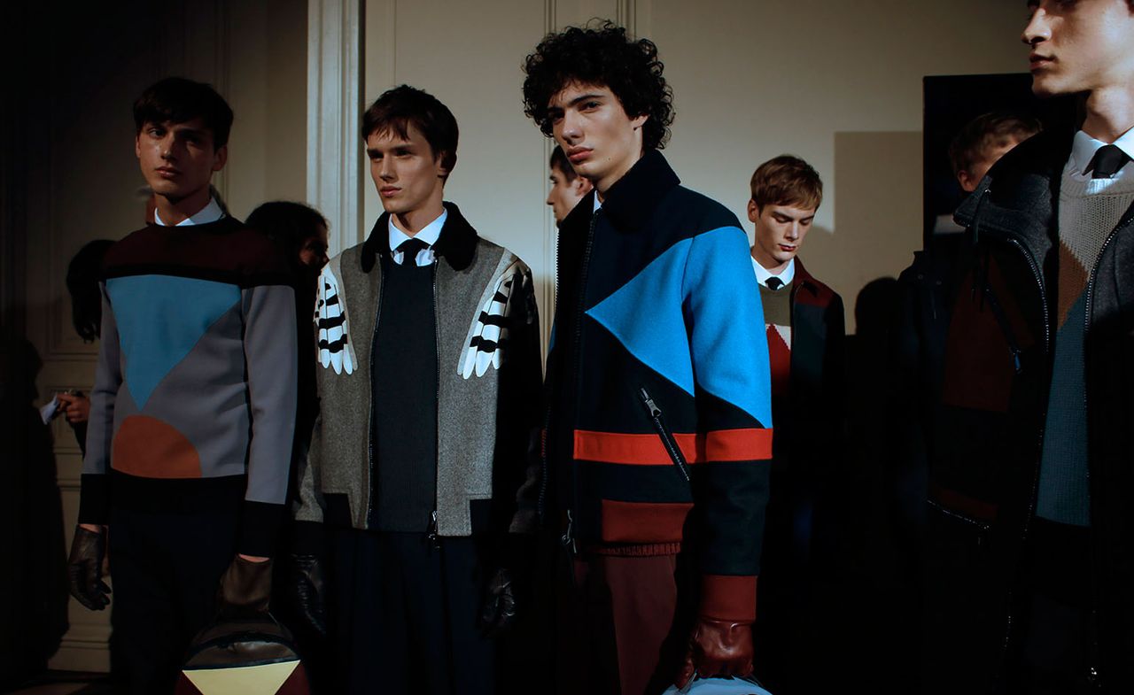 Models wearing Valentino clothing